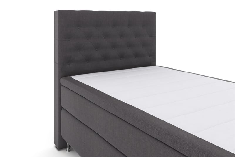 Select No 6 Komplett Sengepakke 120x200 Medium Watergel - Mørkegrå/Sølvben - Møbler - Senger - Komplett sengepakke