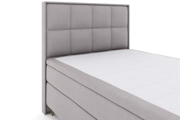 Select No 6 Komplett Sengepakke 140x200 Fast Memory/Pocket - Lysegrå/V-formede Metallben - Møbler - Senger - Komplett sengepakke