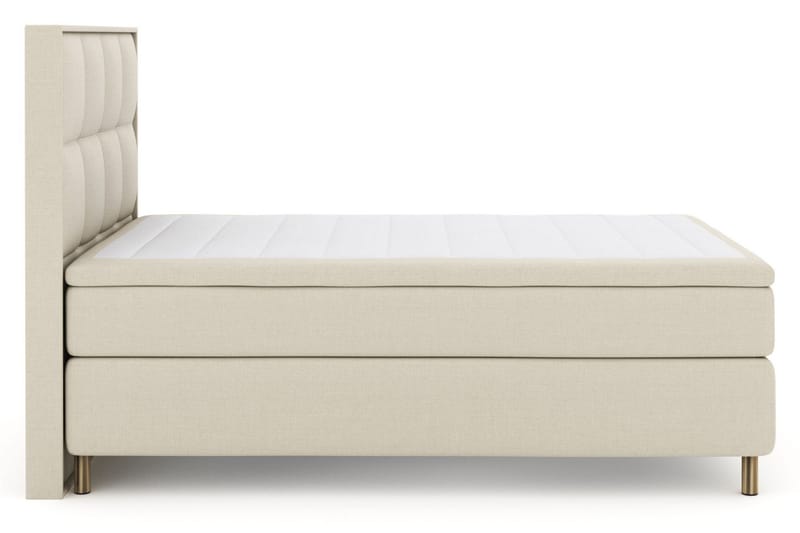 Select No 6 Komplett Sengepakke 160x200 Fast Memory/Pocket - Beige/Kobberben - Møbler - Senger - Komplett sengepakke