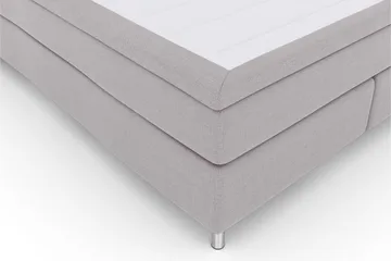 Select No 6 Komplett Sengepakke 160x200 Fast Memory/Pocket - Lysegrå/Metallben - Møbler - Senger - Komplett sengepakke