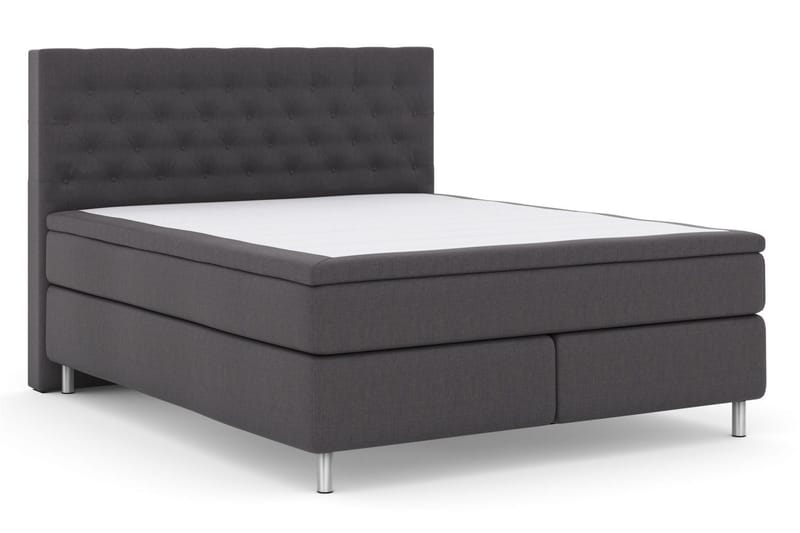 Select No 6 Komplett Sengepakke 160x200 Fast/Medium Watergel - Mørkegrå/Metallben - Møbler - Senger - Komplett sengepakke