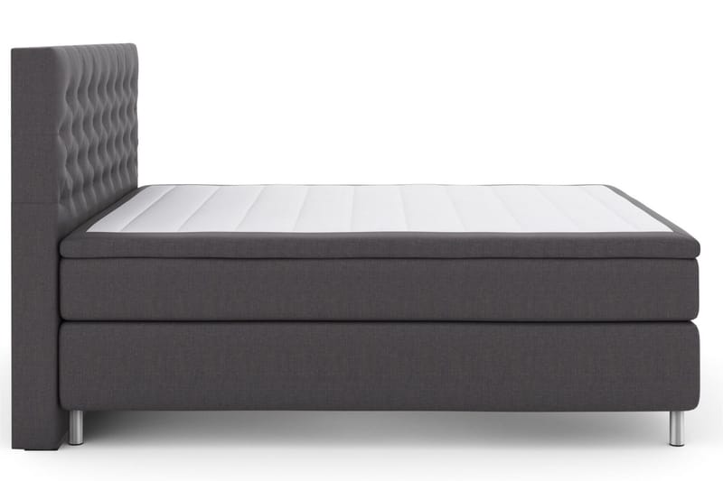 Select No 6 Komplett Sengepakke 160x200 Fast/Medium Watergel - Mørkegrå/Metallben - Møbler - Senger - Komplett sengepakke