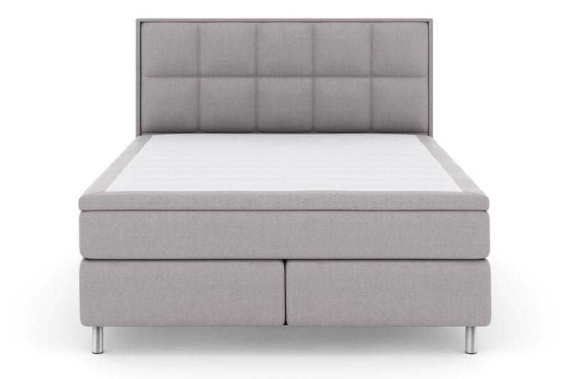 Select No 6 Komplett Sengepakke 160x200 F/M Memory/Pocket - Lysegrå/Metallben - Møbler - Senger - Komplett sengepakke