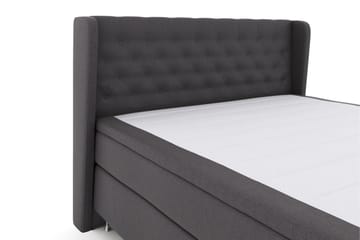 Select No 6 Komplett Sengepakke 160x200 F/M Memory/Pocket - Mørkegrå/Sølvben - Møbler - Senger - Komplett sengepakke