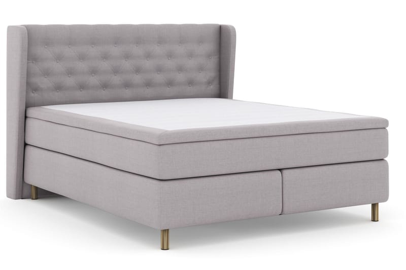 Select No 6 Komplett Sengepakke 160x200 Medium Watergel - Lysegrå/Kopperben - Møbler - Senger - Komplett sengepakke