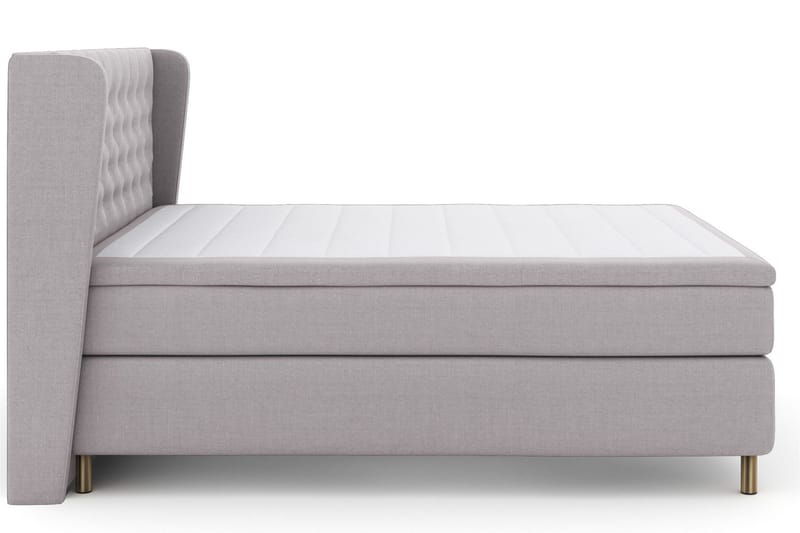 Select No 6 Komplett Sengepakke 160x200 Medium Watergel - Lysegrå/Kopperben - Møbler - Senger - Komplett sengepakke