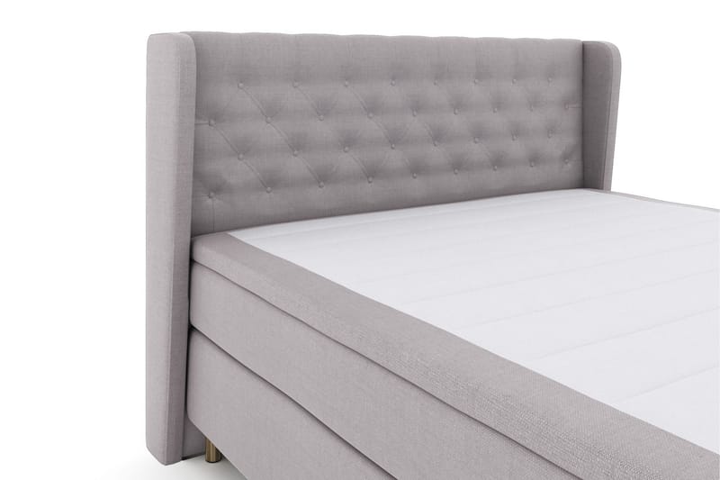 Select No 6 Komplett Sengepakke 160x200 Medium Watergel - Lysegrå/Kopperben - Møbler - Senger - Komplett sengepakke