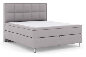 Select No 6 Komplett Sengepakke 180x200 Fast/Medium Watergel - Lysegrå/Metallben - Møbler - Senger - Komplett sengepakke