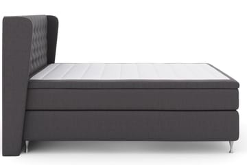 Select No 6 Komplett Sengepakke 180x200 Fast/Medium Watergel - Mørkegrå/Sølvben - Møbler - Senger - Komplett sengepakke