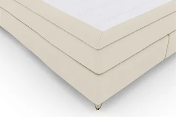 Select No 6 Komplett Sengepakke 210x210 Fast Lateks/Memory - Beige/V-formede Metallben - Møbler - Senger - Komplett sengepakke
