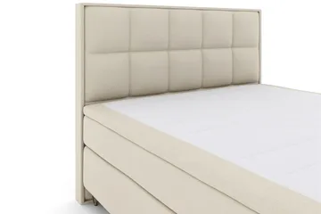 Select No 6 Komplett Sengepakke 210x210 Fast Lateks/Memory - Beige/V-formede Metallben - Møbler - Senger - Komplett sengepakke