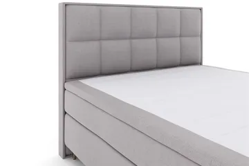 Select No 6 Komplett Sengepakke 210x210 Fast Lateks/Memory - Lysegrå/V-formede Metallben - Møbler - Senger - Komplett sengepakke