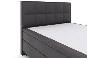 Select No 6 Komplett Sengepakke 210x210 F/M Memory/Pocket - Mørkegrå/Sølvben - Møbler - Senger - Komplett sengepakke