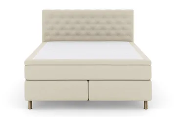 Select No 6 Kontinentalseng 210x210 Medium Memory/Pocket - Beige/Kobberben - Møbler - Senger - Kontinentalsenger