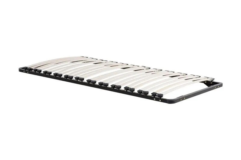 Basic Ribbebunn 90|200 Cm, Hvit|Svart