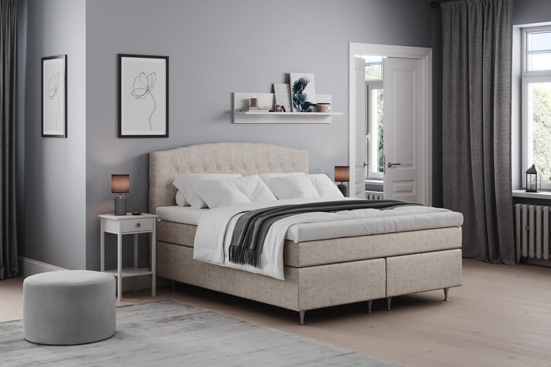 Belda Sengegavl 180 cm Buet - Beige - Møbler - Senger - Sengetilbehør & sengegavl - Sengegavl