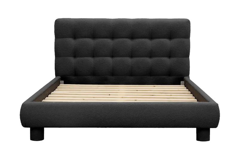 Teddy Komplett Sengpakke Sengeramme med Madrass 140x200 cm - Svart - Møbler - Senger - Komplett sengepakke