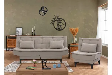 Lepinas Sofagruppe - Grå - Møbler - Sofaer - Sofagrupper