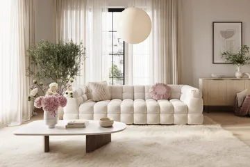 Elise 4-seters Sofa - Beige - Møbler - Sofaer - Sofa 3 seter