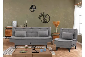 Lepinas Sofagruppe - Grå - Møbler - Sofaer - Sofagrupper