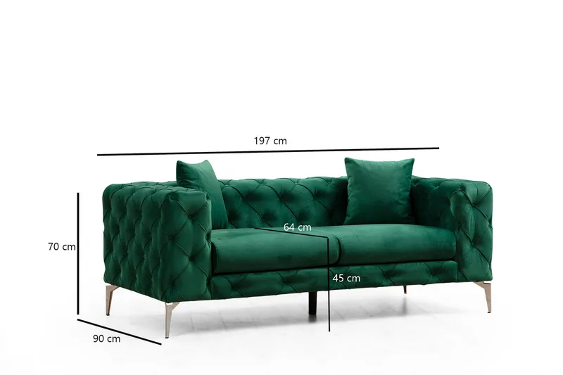 Beachport Sofa 2-seters - Grønn - Møbler - Sofaer - 2 seter sofa