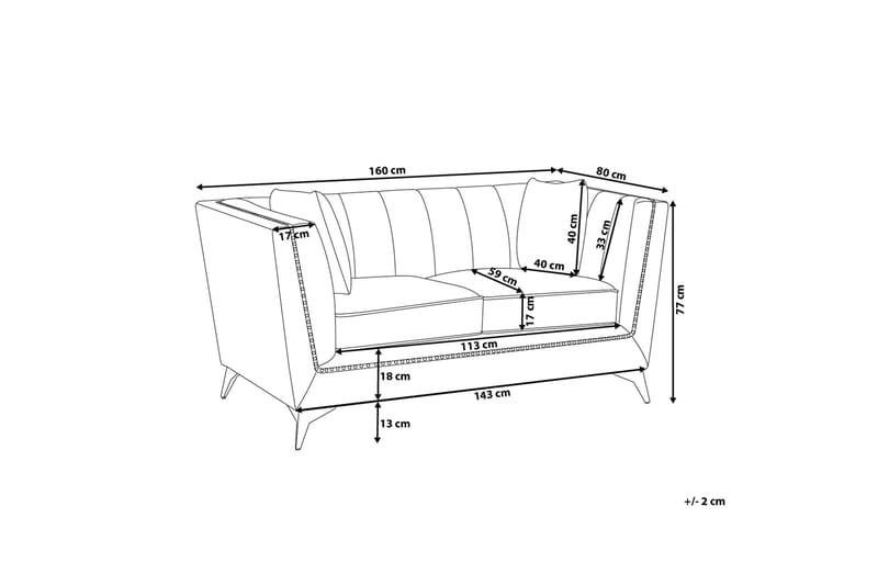 Gaula Sofa 2-4 Seter - Blå - Møbler - Sofaer - 2 seter sofa