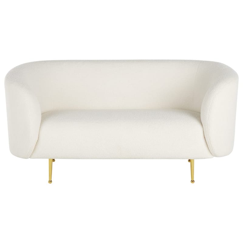2-seters sofa Loen - Hvit, gull - Møbler - Sofaer - 2 seter sofa