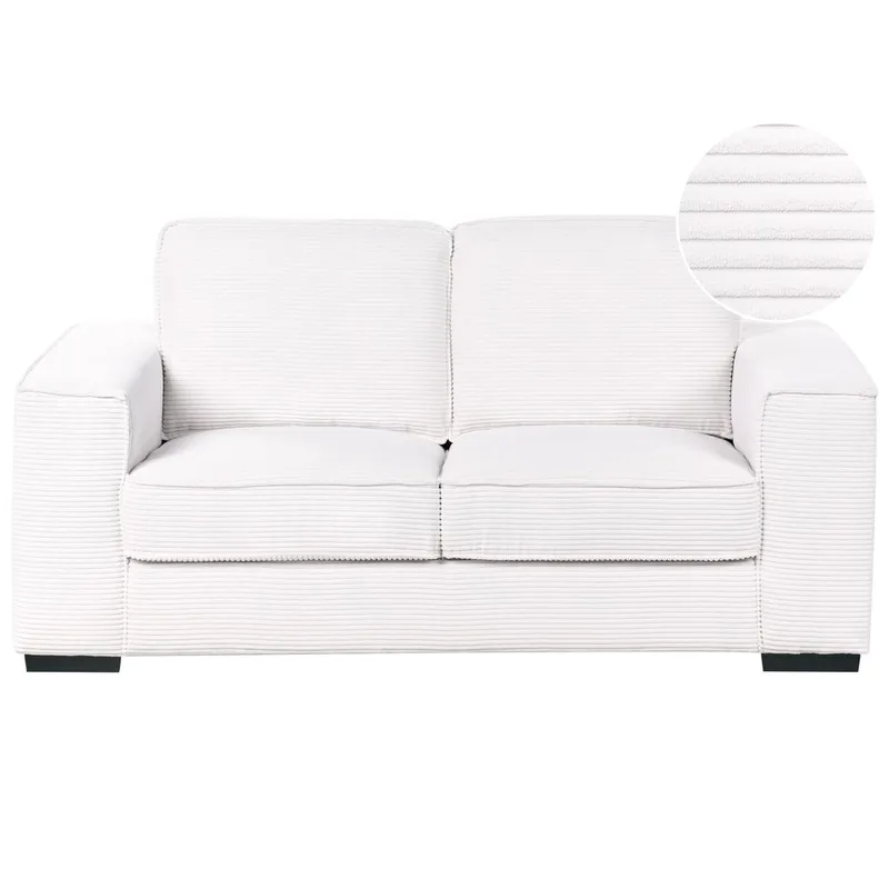 2-seters sofa Vikran, Hvit, Svart