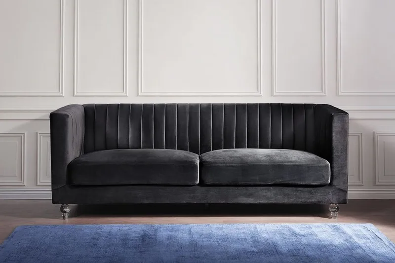Arvika Sofa 2-4 Seter - Svart - Møbler - Sofaer - Sofa 3 seter