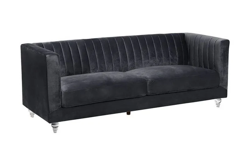 Arvika Sofa 2-4 Seter - Svart - Møbler - Sofaer - Sofa 3 seter