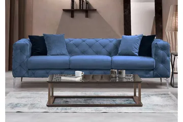 Beachport Sofa 3-seters - Blå - Møbler - Sofaer - Sofa 3 seter