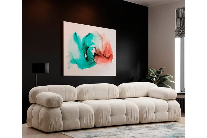 Belgin Boblende Sofa 3-seter - Lysebeige - Møbler - Sofaer - Modulsofaer - Komplett modulsofa