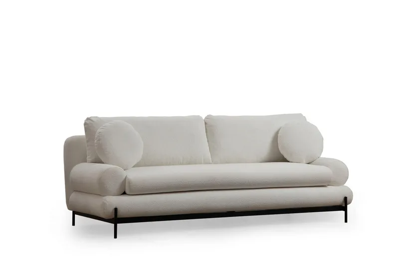 Cassius Sofa 3-seter, Hvit