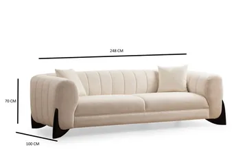Devid Sofa 3-seter - Hvit - Møbler - Sofaer - Sofa 3 seter