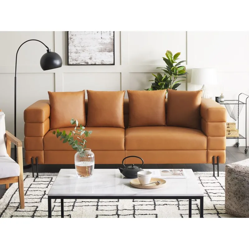 3-seters sofa Granna - Brun - Møbler - Sofaer - Skinnsofaer