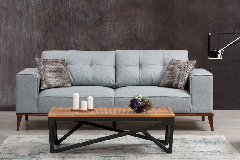 Jonnesha 3-Seter Sofa - Grå - Møbler - Sofaer - Sovesofaer - 3 seters sovesofa