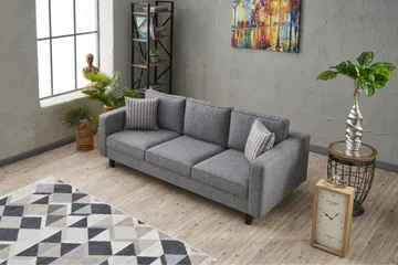 Kaletea Sofa 3-seters - Grå - Møbler - Sofaer - Sofa 3 seter