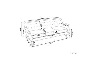 Motala Sofa 3-seter - Grå - Møbler - Sofaer - Sofa 3 seter