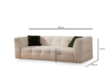 Octavian Sofa 3-seter - Beige - Møbler - Sofaer - Sofa 3 seter