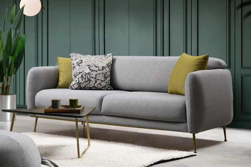 Panchenko 3-Seter Sofa - Grå - Møbler - Sofaer - Sovesofaer - 3 seters sovesofa
