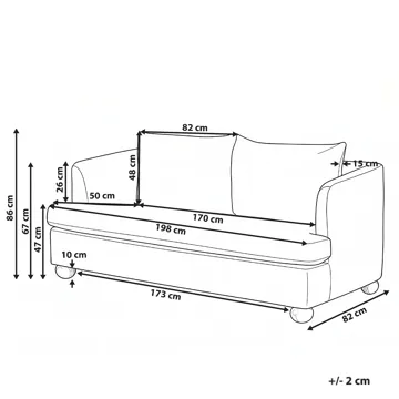 3-seters sofa Rattvik - Beige - Møbler - Sofaer - Sofa 3 seter