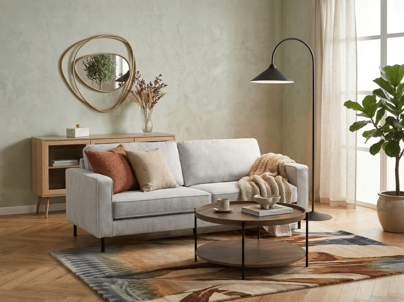 3-seters sofa Savalen - Lysegrå - Møbler - Sofaer - Sofa 3 seter