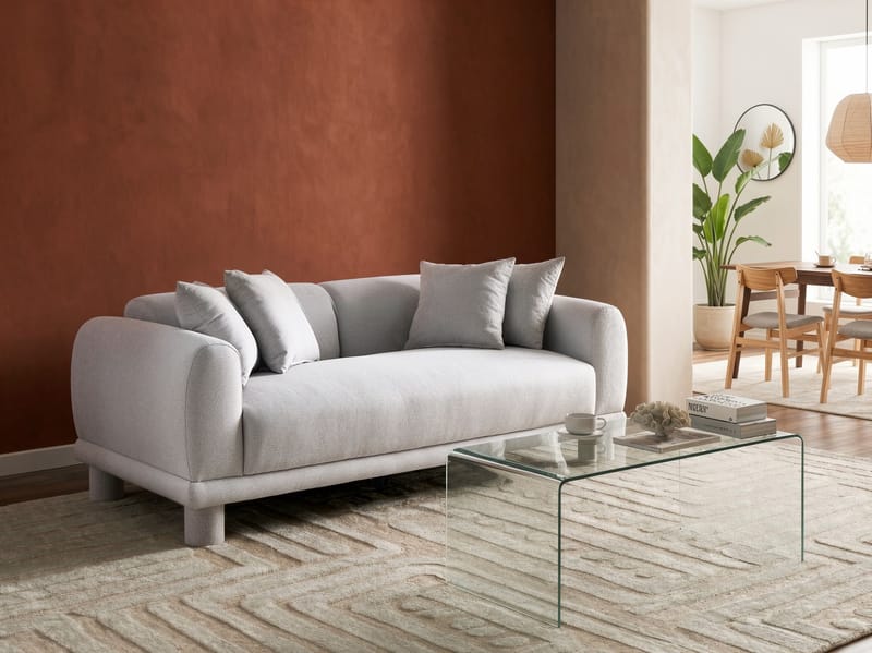 3-seters sofa Pori - Lysegrå - Møbler - Sofaer - Sofa 3 seter