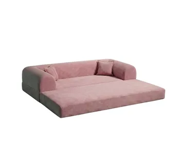 3-seters sovesofa Atelier Del Sofa Legom Eco (190 x 90 x 25 cm) Rosa - Møbler - Sofaer - Sovesofaer
