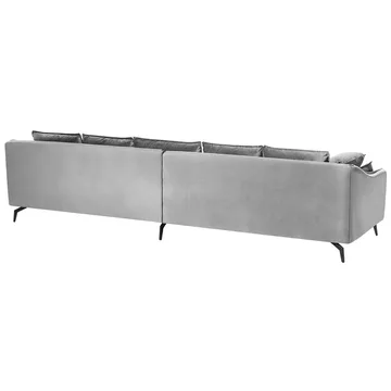 4-seters sofa Aure - Lys grå - Møbler - Sofaer - Fløyel sofaer