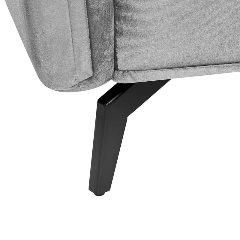 4-seters sofa Aure - Lys grå - Møbler - Sofaer - Fløyel sofaer