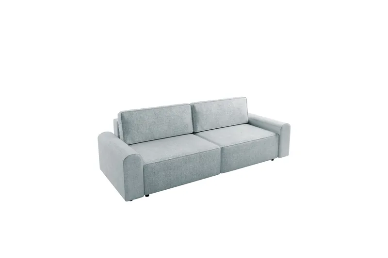 Bella Sovesofa 3-seter i Plysj, Grå