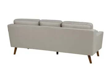 Bertha Sofa 3-seter - Beige/Mørkt tre - Møbler - Sofaer - Sofa 3 seter