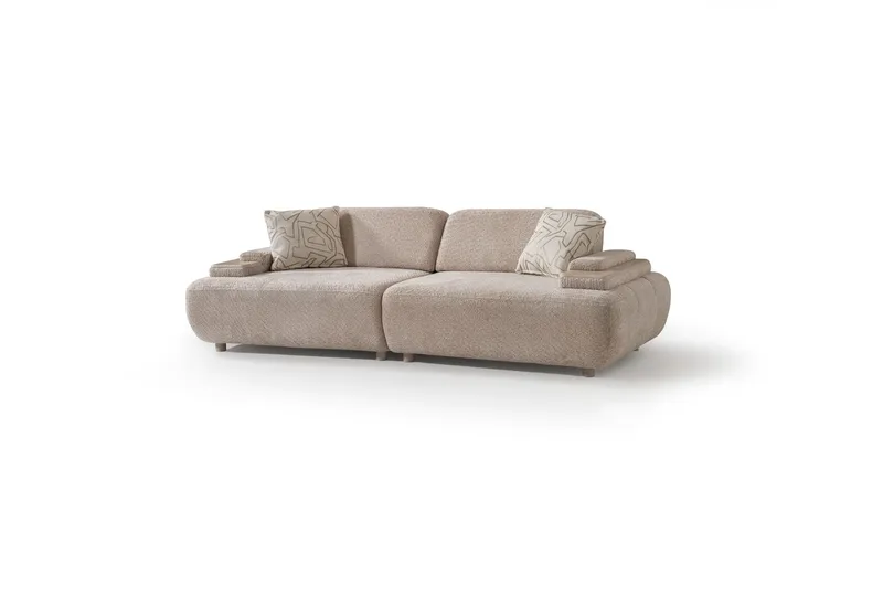Bonavista 3-seters sofa Bouclé - Beige - Møbler - Sofaer - Sofa 3 seter