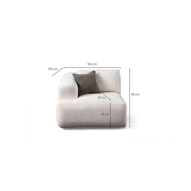Dashwood 3-seters sofa - Hvit - Møbler - Sofaer - Sofa 3 seter